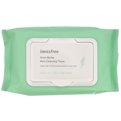 [Innisfree] 이니스프리 청보리 멀티 클렌징 티슈 50매