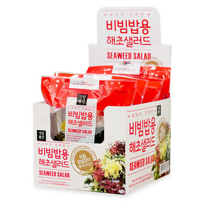 기장물산 - 요리가 간편한 비빔밥용 해초샐러드 10g x 5봉 (비빔양념장 포함) <br> 유통기한 : 2024년 2월 24일