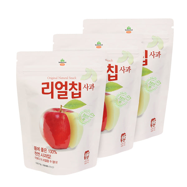 리얼칩 사과 15g * 3봉