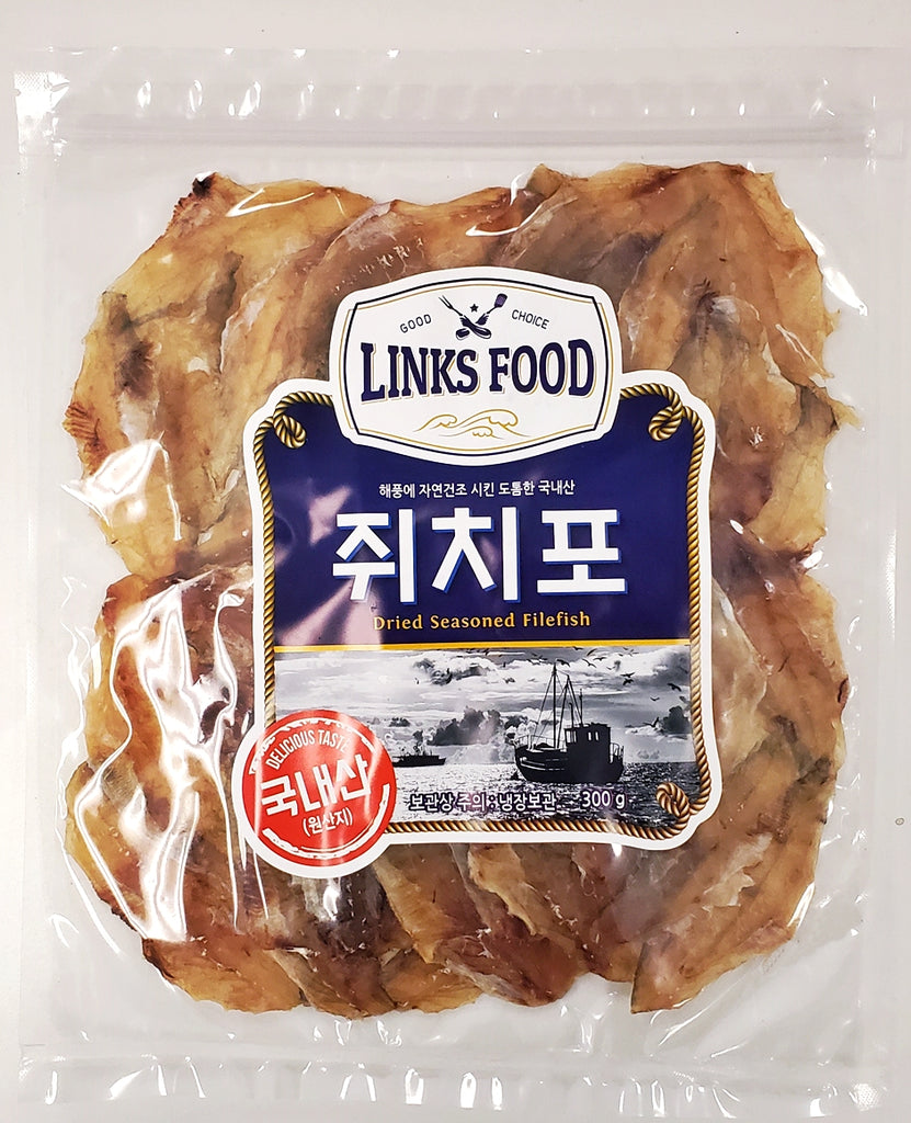 LINKS FOOD - 두꺼운 한국산 쥐치포(국산원육) 300g </br> 유통기한 : 2023년 12월 7일