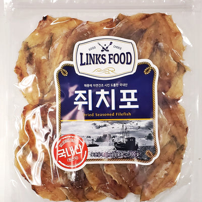 LINKS FOOD - 두꺼운 한국산 쥐치포(국산원육) 300g </br> 유통기한 : 2023년 12월 7일