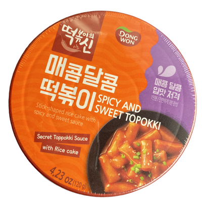 동원 컵떡볶이 매콤달콤 떡볶이 120g * 4개 -1 주문당 1건 한정