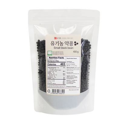 유기샘 - 유기농 약콩(쥐눈이콩) 400g </br> 유통기한 : 2023년 7월 28일