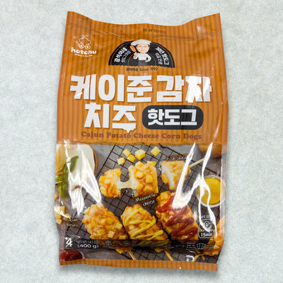 [꽃마Fresh] 케이준 감자 치즈 핫도그 100g X 4개입