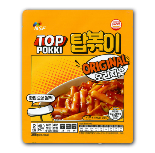 탑볶이 오리지널 쌀떡볶이 (2인분)356g </br> 유통기한: 2022년 9월 13일