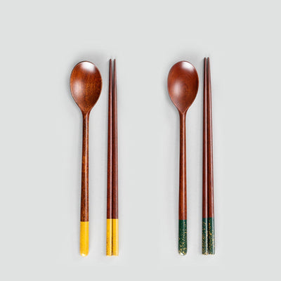 칠몽 금수강산 옻칠 수저세트(숟가락2벌+젓가락2벌) (색상선택)