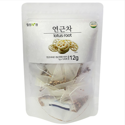 힐링앤팜 - 연근차 1g x 12티백 </br> 유통기한 : 2024년 5월 12일