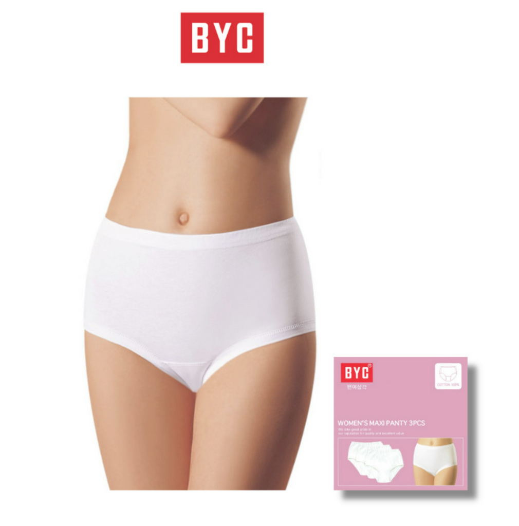 BYC 여성용 흰삼각팬티 3매(BYT7230)