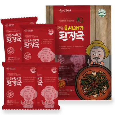 양양의농부 - 뚝딱 얼큰 시래기 된장국 50g<br>유통기한 : 2026년 2월 10일
