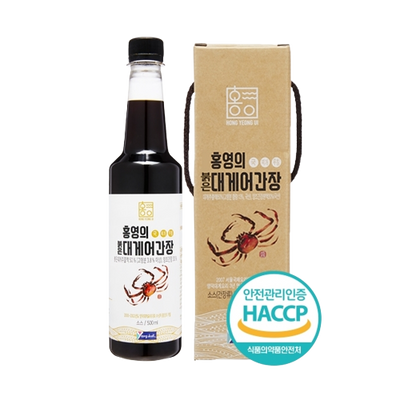 홍영의 - 붉은대게 어간장 500ml 유통기한 : 2027년 11월 23일