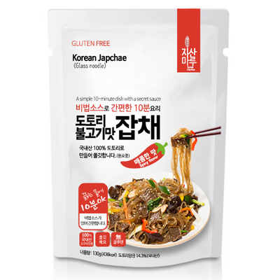 지산마루 - 도토리 불고기맛 잡채 매콤한맛 130g </br> 유통기한 : 2024년 4월 6일