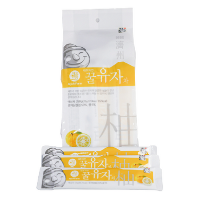 제주앤팜 - 제주 꿀유자차 25g x 30스틱 </br> 유통기한 : 2024년 4월 11일