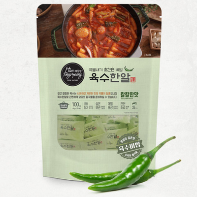 해통령 육수한알 - 칼칼한맛 4g x 25개 </br> 유통기한 : 2024년 7월 11일