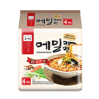 봉평촌 - 메밀라면 4개입