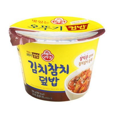 오뚜기 - 컵밥 김치참치덮밥 280g </br> 유통기한 : 2024년 5월 21일