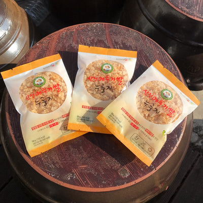 산청 메뚜기쌀 누룽지 50g * 10봉 </br> 유통기한 2022년 9월 29일