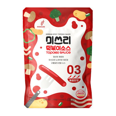 미쓰리 떡볶이소스 50g (3매콤한맛) x 3봉 </br> 유통기한 : 2023년 8월 31일