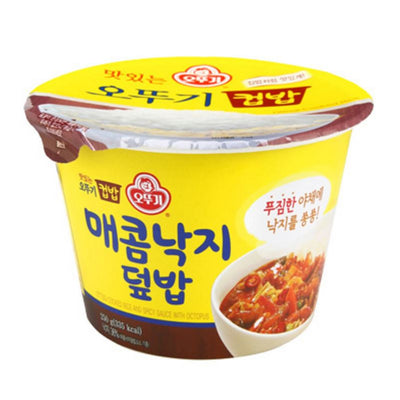 오뚜기 컵밥 매콤낙지덮밥 250g-1주문당 4팩 한정<br>유통기한 : 2024년 6월 5일