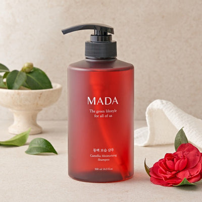 MADA - 동백 보습 샴푸 500ml </br> 유통기한 : 2025년 11월 27일