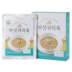 오손도손 - 유기농 버섯귀리죽 (1박스, 30g x 3팩)<br>유통기한 : 2024년 3월 15일