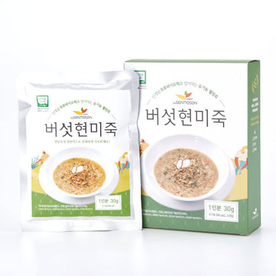 오손도손 - 유기농 버섯현미죽 (1박스, 30g x 3팩)<br>유통기한 : 2024년 3월 15일